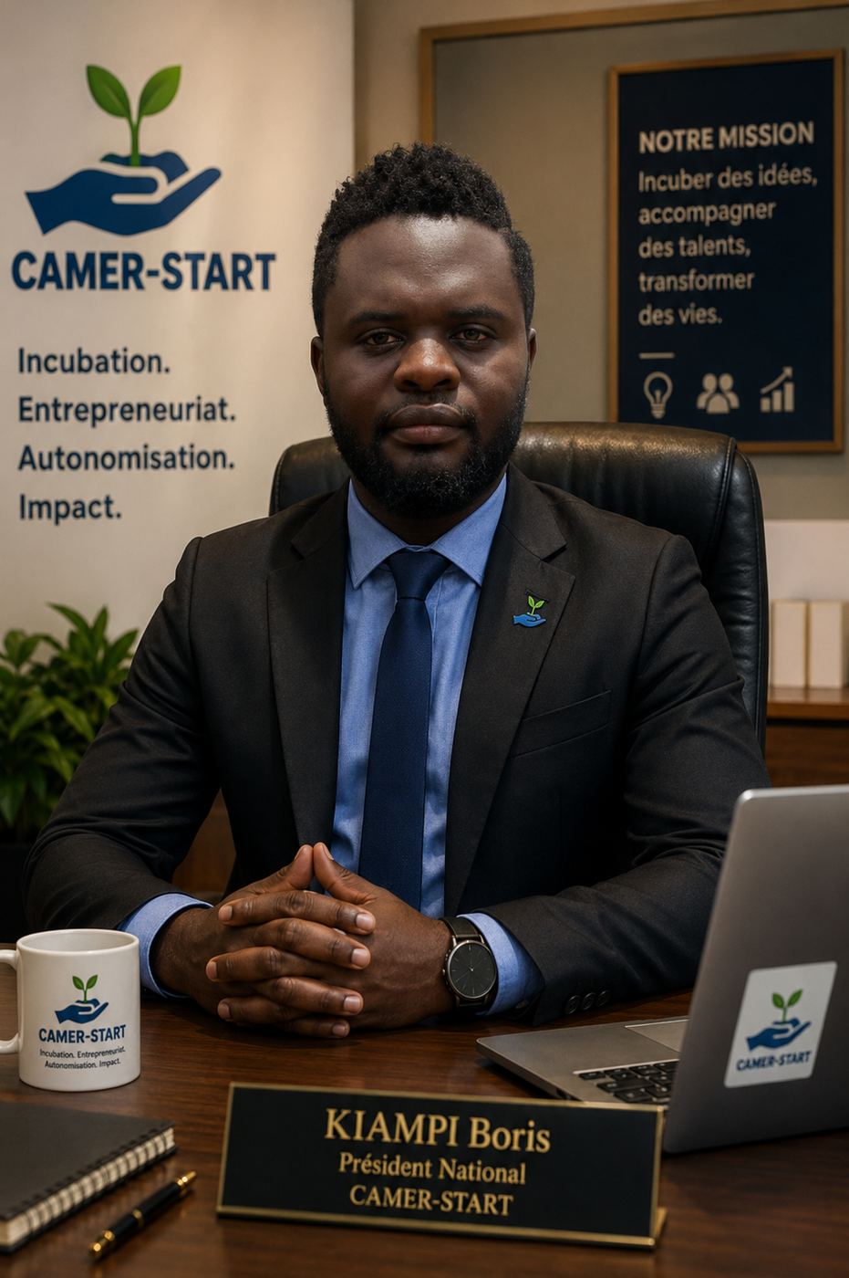 Portrait officiel de Boris KIAMPI, Président National de CAMER-START